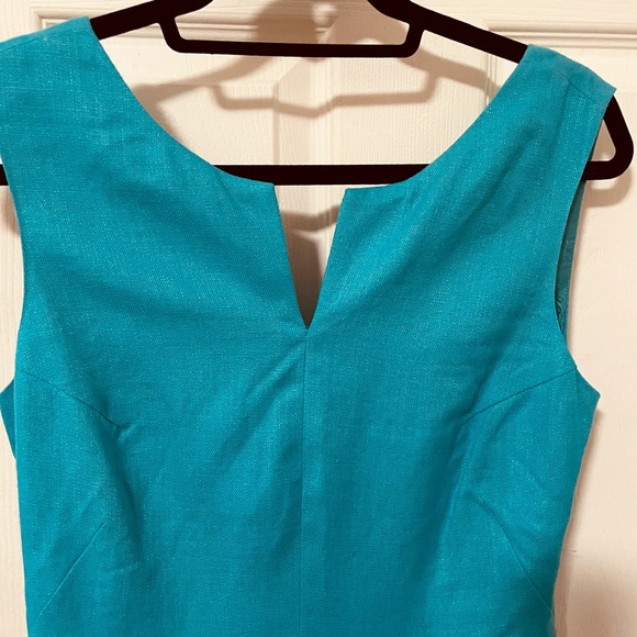 Kate Spade blue summer linen dress Sz 10, never worn, w tags. - Picture 2 of 7